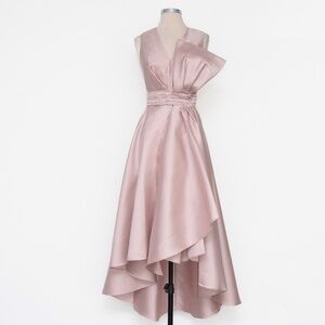 Sachin & Babi Jenna Gown Hi Low Bow Formal Gown